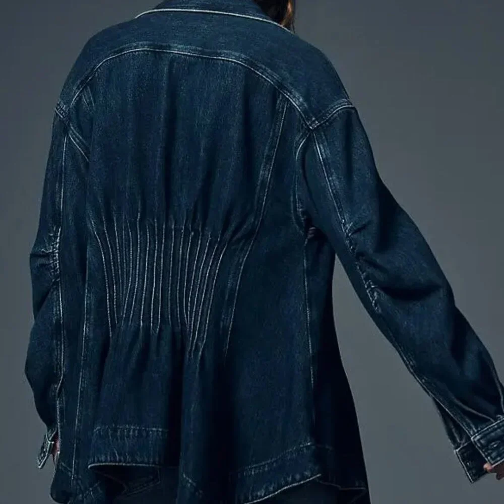 Anthropologie Pintuck Peplum Jacket - Picture 3 of 12